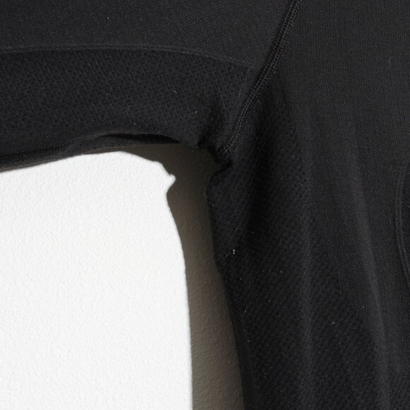 Lululemon Swiftly Tech Long Sleeve Crew Black White Ombre Silverescent Size 8 - Picture 3 of 15